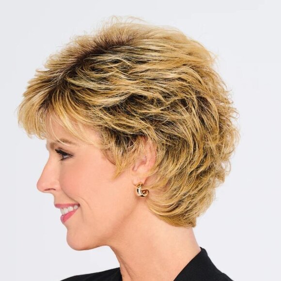 HAIRDO SWEPT BACK SHORT CUT in R4 Midnight Brown - Picture 4 of 6